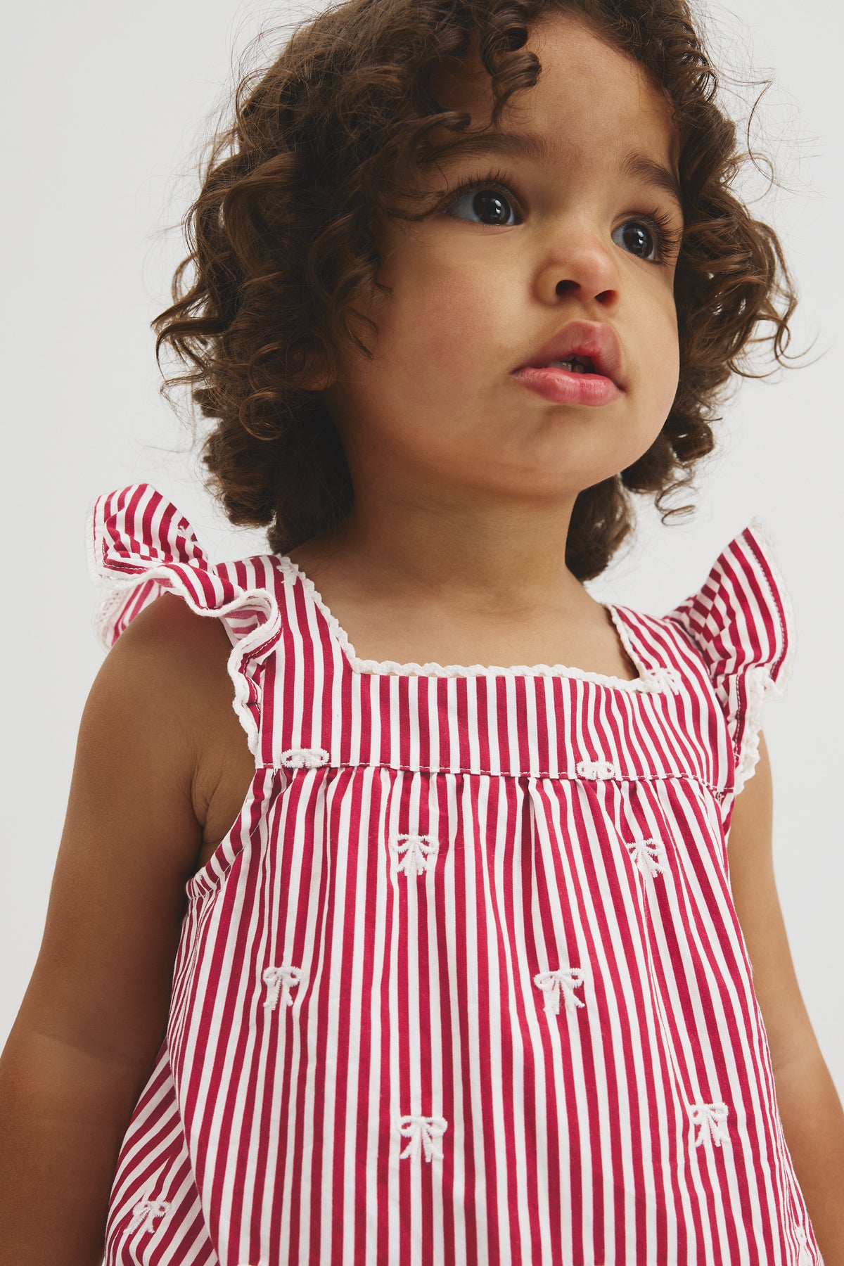 Sleeveless Woven Frill Bodysuit