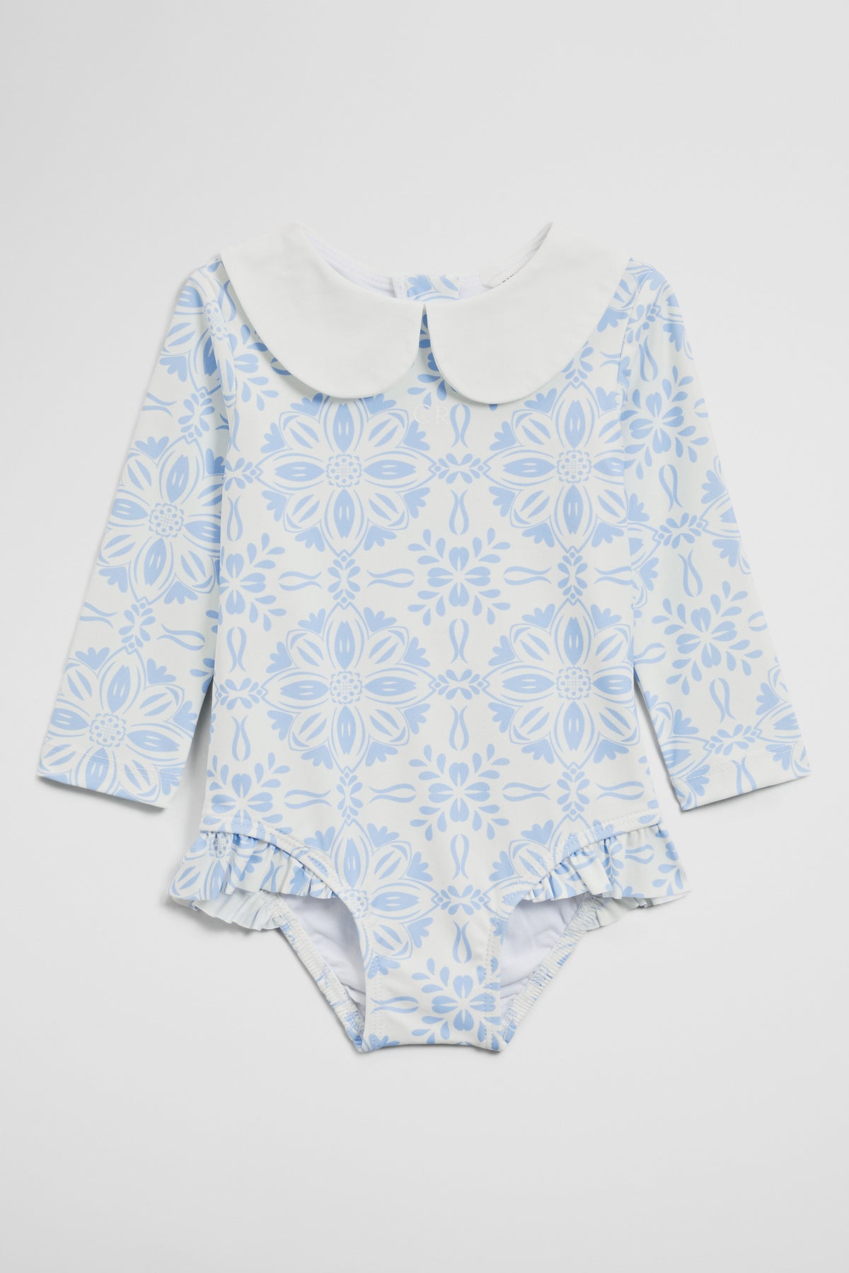 Long Sleeve Spot One Piece Swimsuit