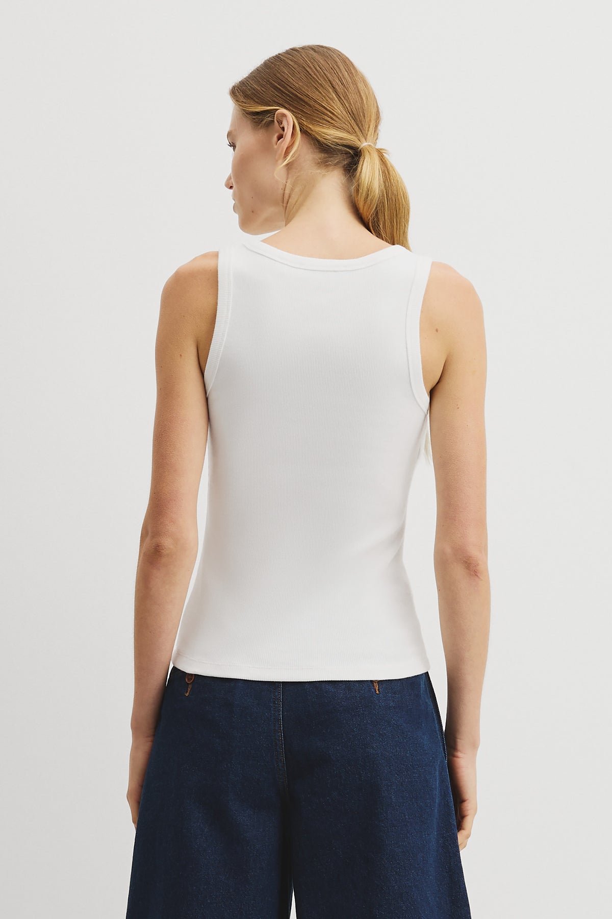 Scoop Neck Rib Tank