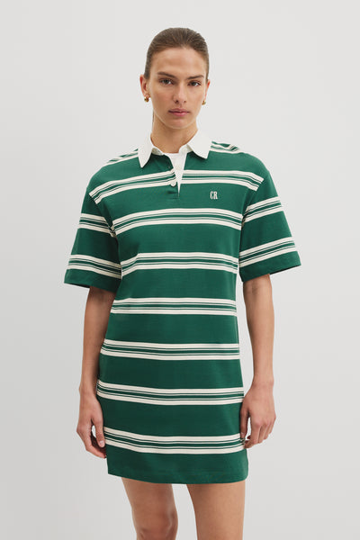 Australian Cotton Stripe Mini Rugby Dress