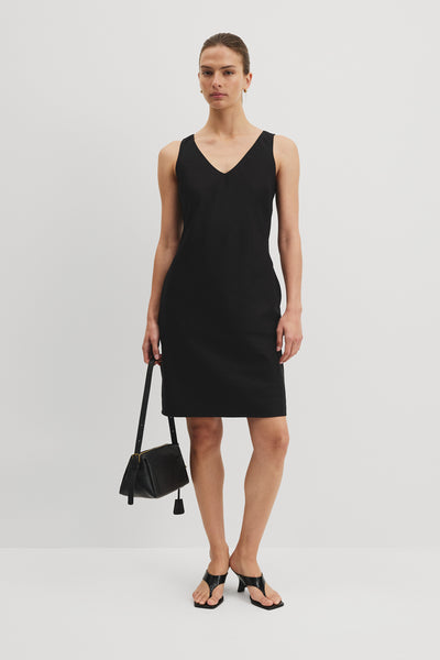 Scoop Neck Midi Dress