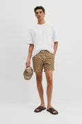 Geometric Print Swim Short