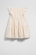 Sleeveless Frill Embroidered Dress
