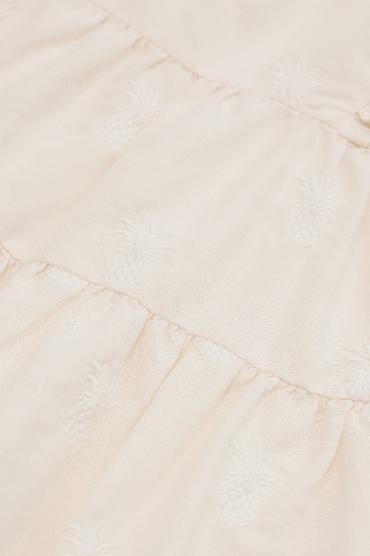 Sleeveless Frill Embroidered Dress