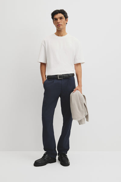Australian Cotton Pleated Chino