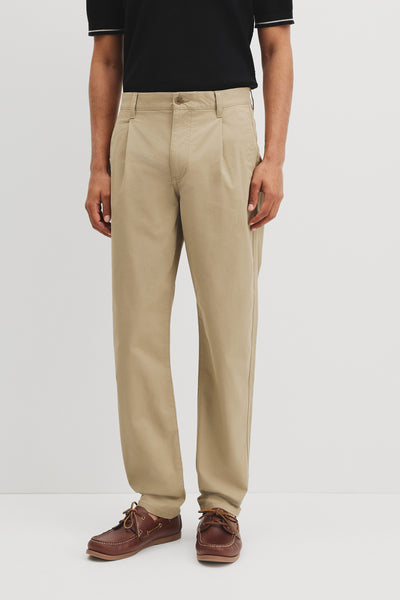 Australian Cotton Pleated Chino