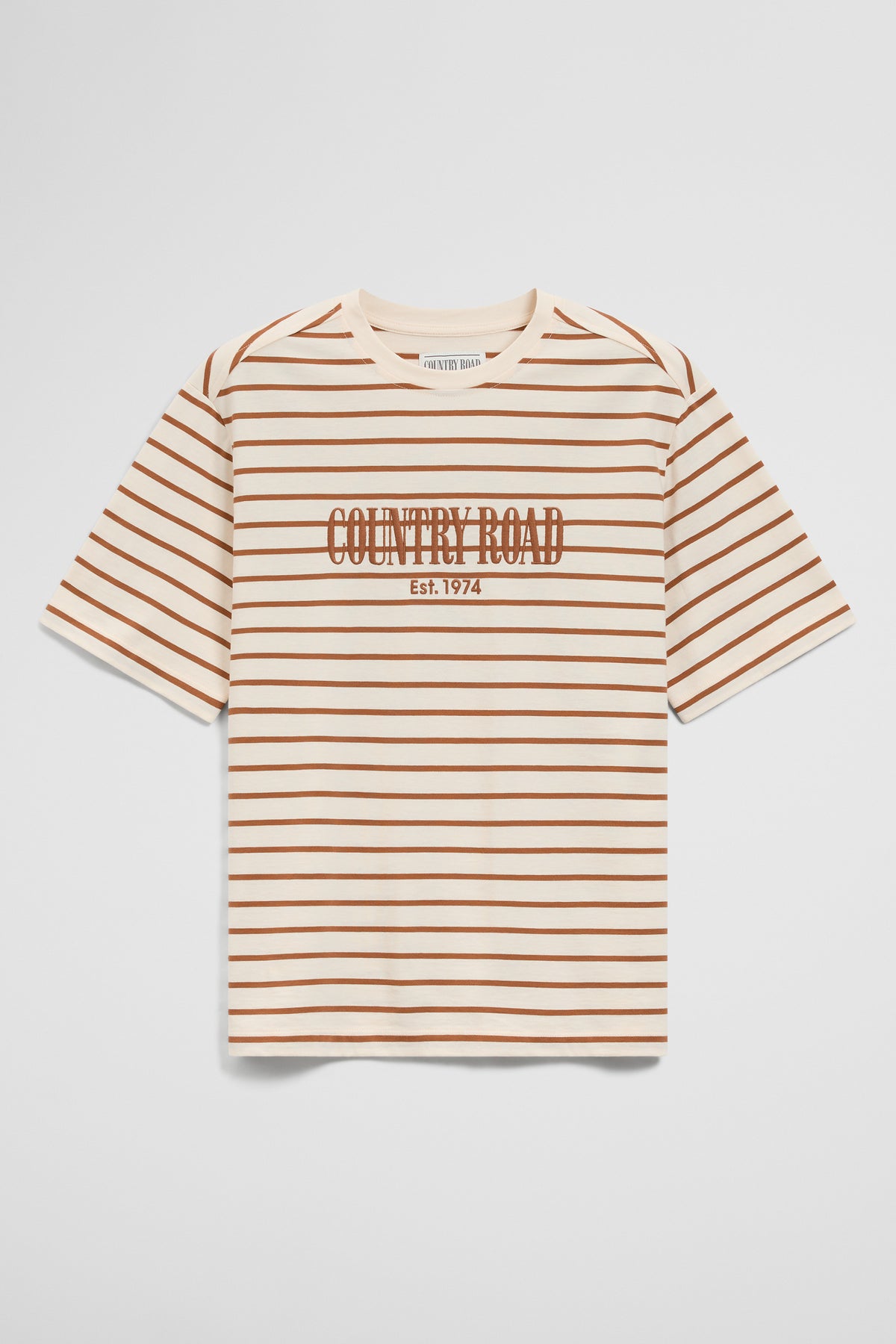 Australian Cotton Stripe Country Road T-shirt