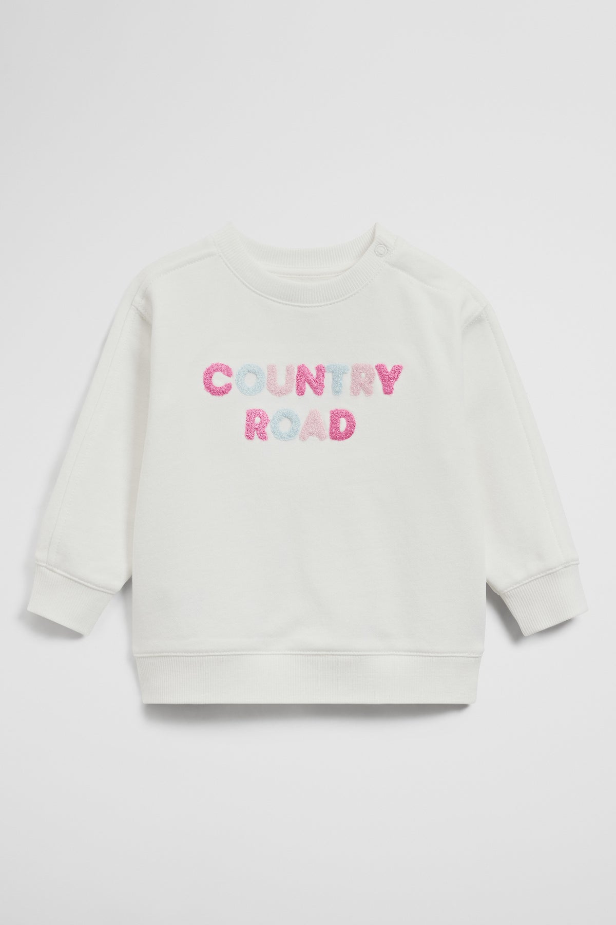 Contrast Boucle Sweat