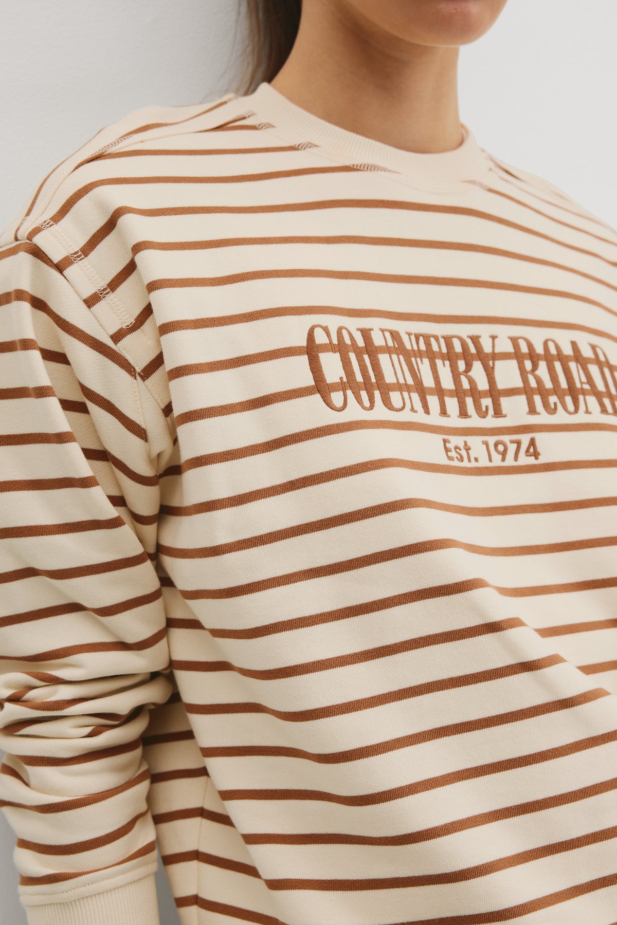 Australian Cotton Stripe Country Road Sweat