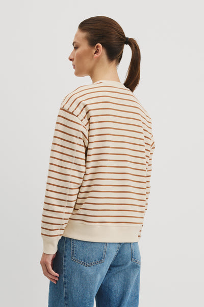 Australian Cotton Stripe Country Road Sweat