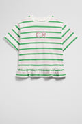 Australian Cotton Short Sleeve Peplum T-Shirt