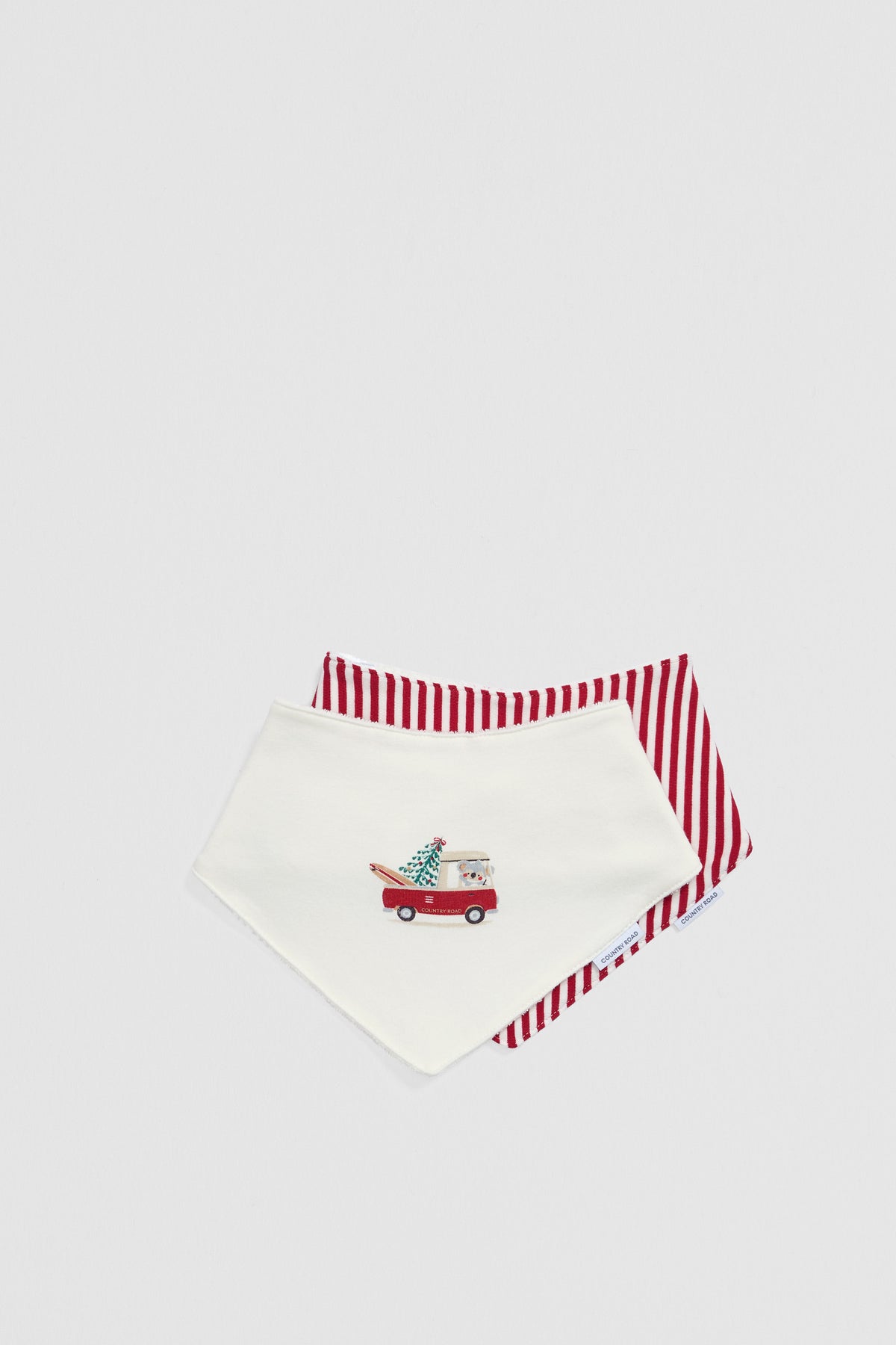 Organically Grown Cotton Bandana Bib Pack of 2