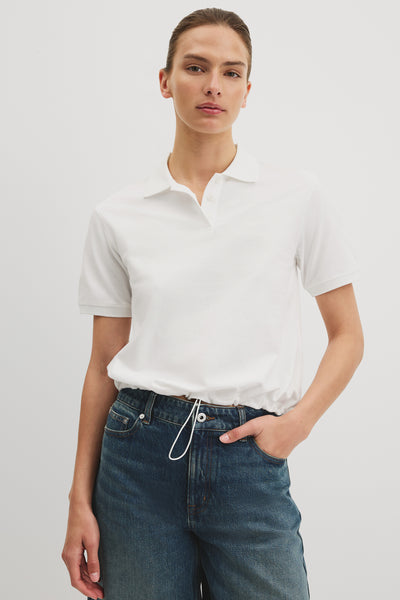 Drawcord Pique Polo