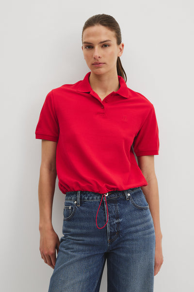 Drawcord Pique Polo