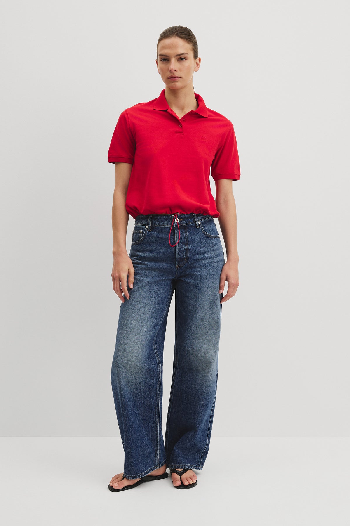 Drawcord Pique Polo