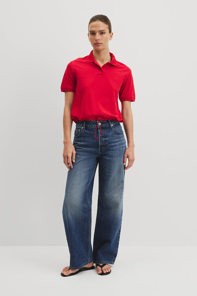 Drawcord Pique Polo