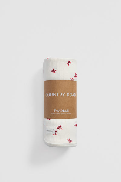 Organically Grown Cotton Pointelle Swaddle