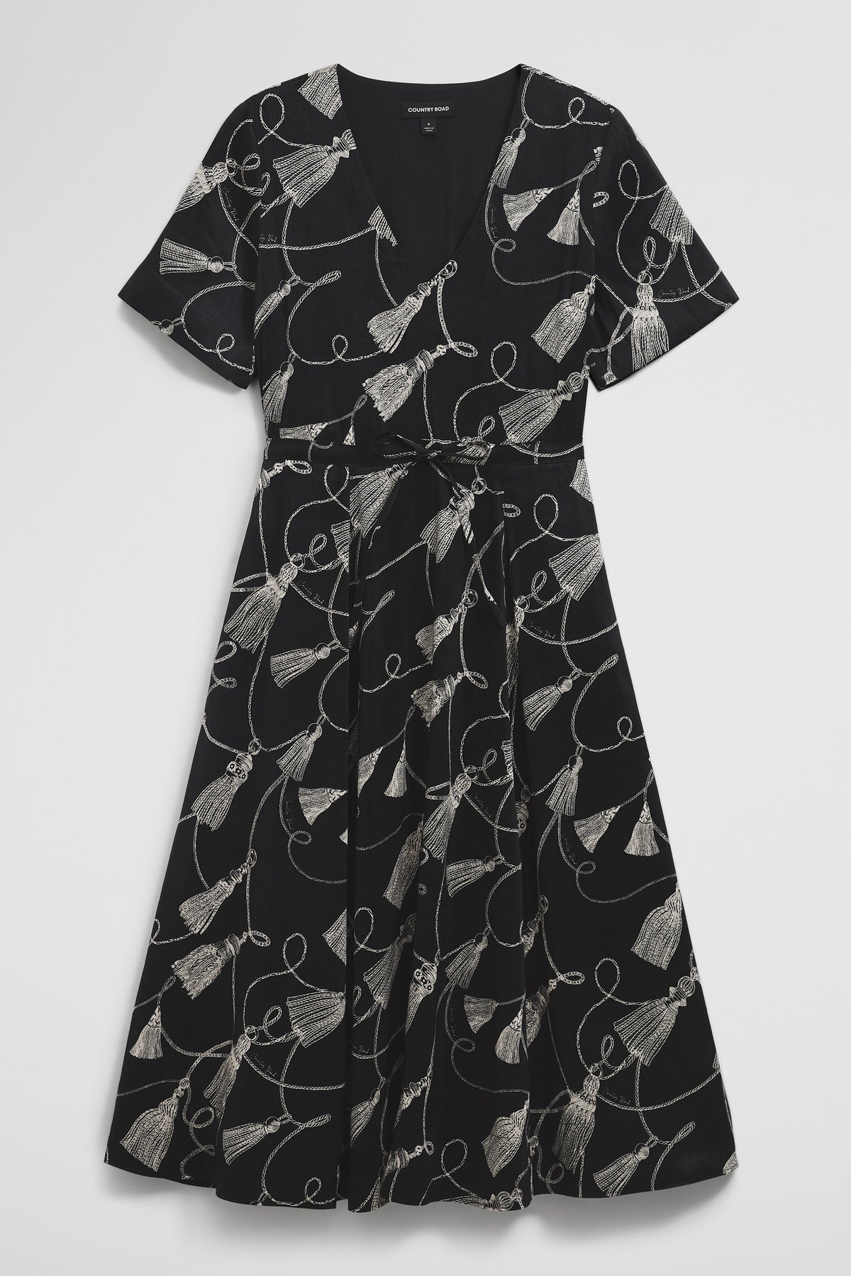Print Cinched Waist Dress