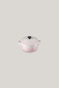 Stoneware Mini Cocotte 10cm - Shell Pink - image 1