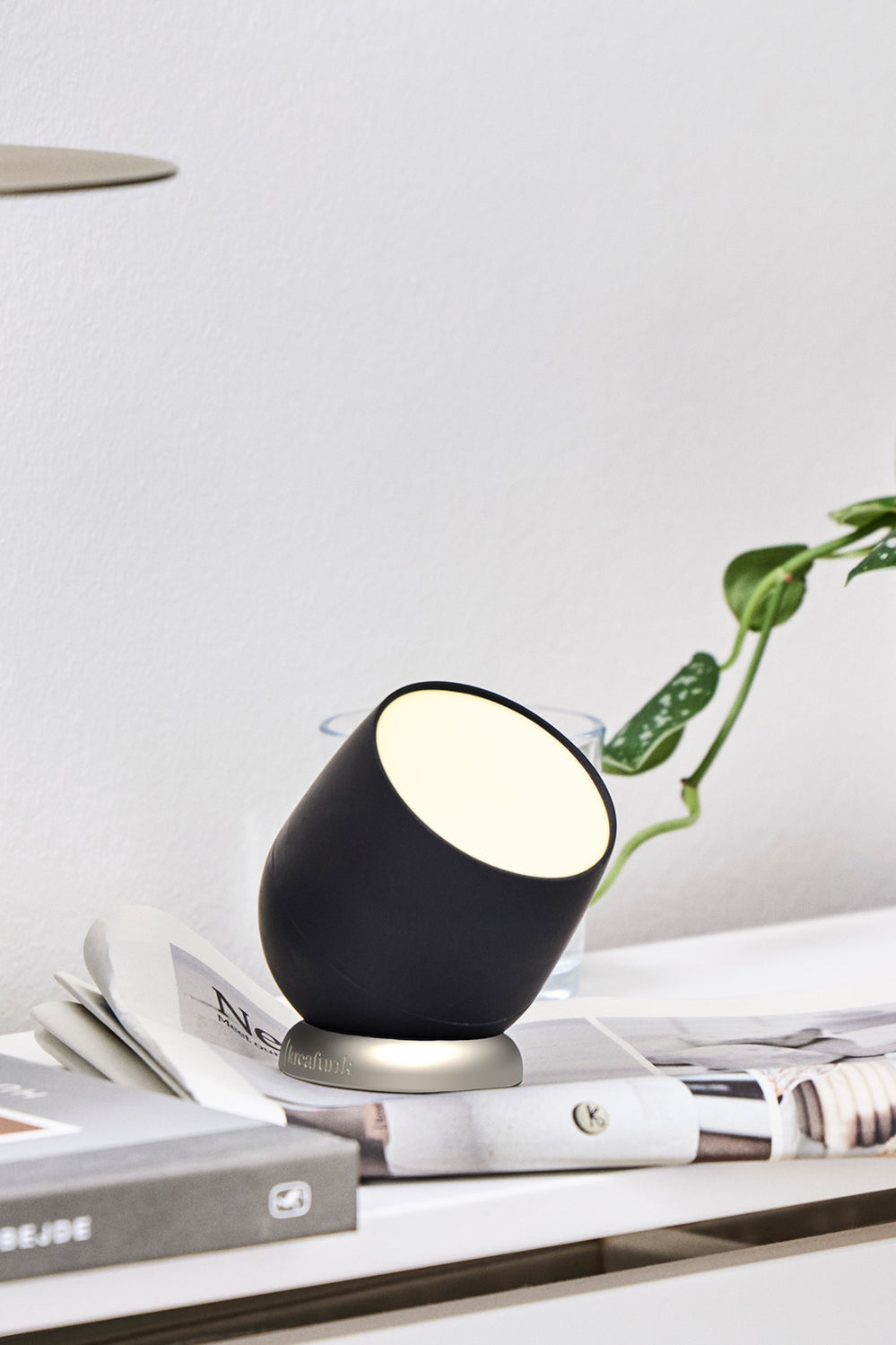 Beam Portable Rechargeable Touch Lamp - Black - Black - image 4