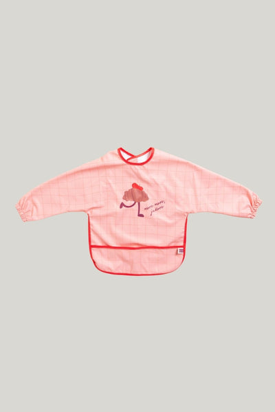 All-covered Smock Bib - Croissant Peach - Peach - image 1