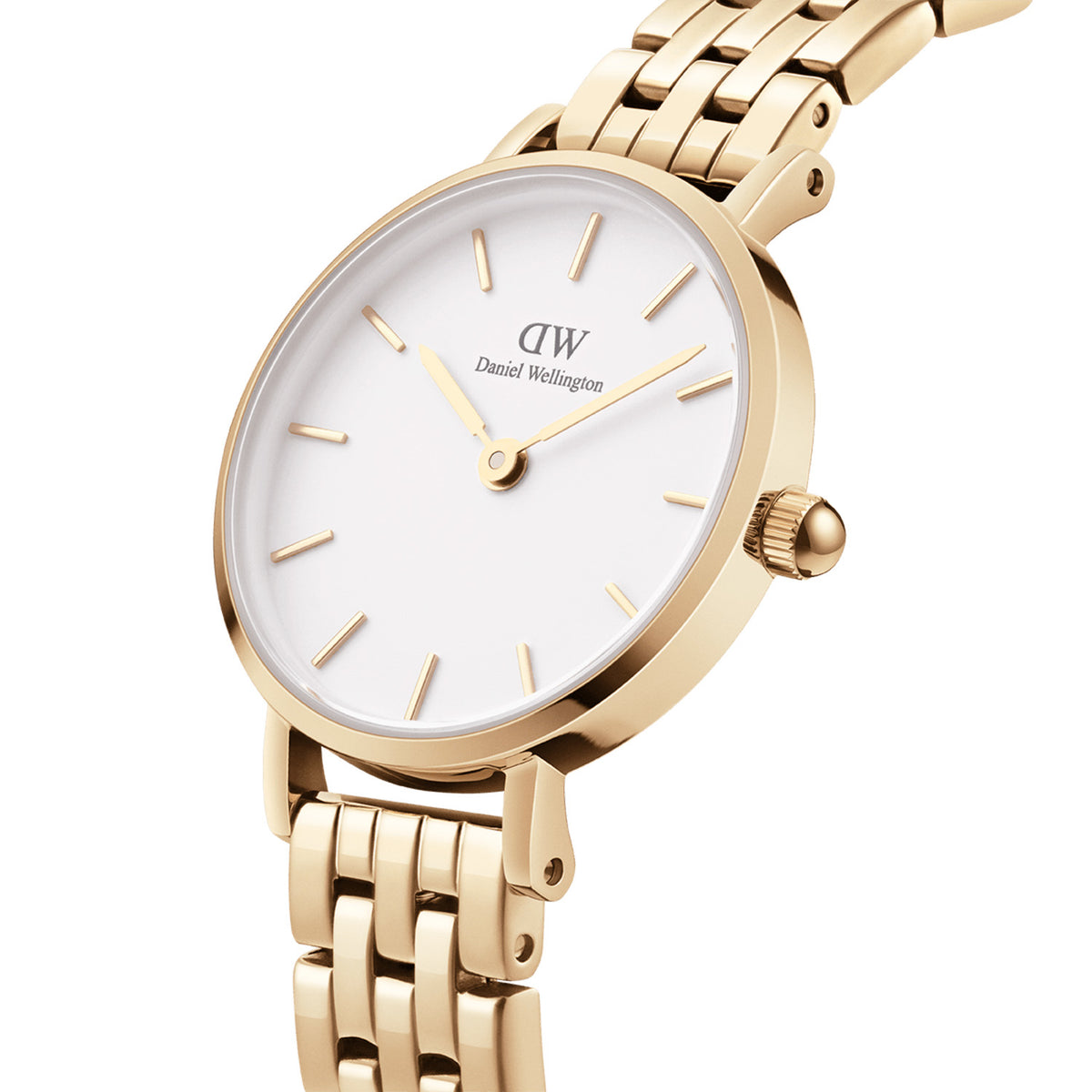Petite 28 5-link Gold & White Watch - Gold - image 3