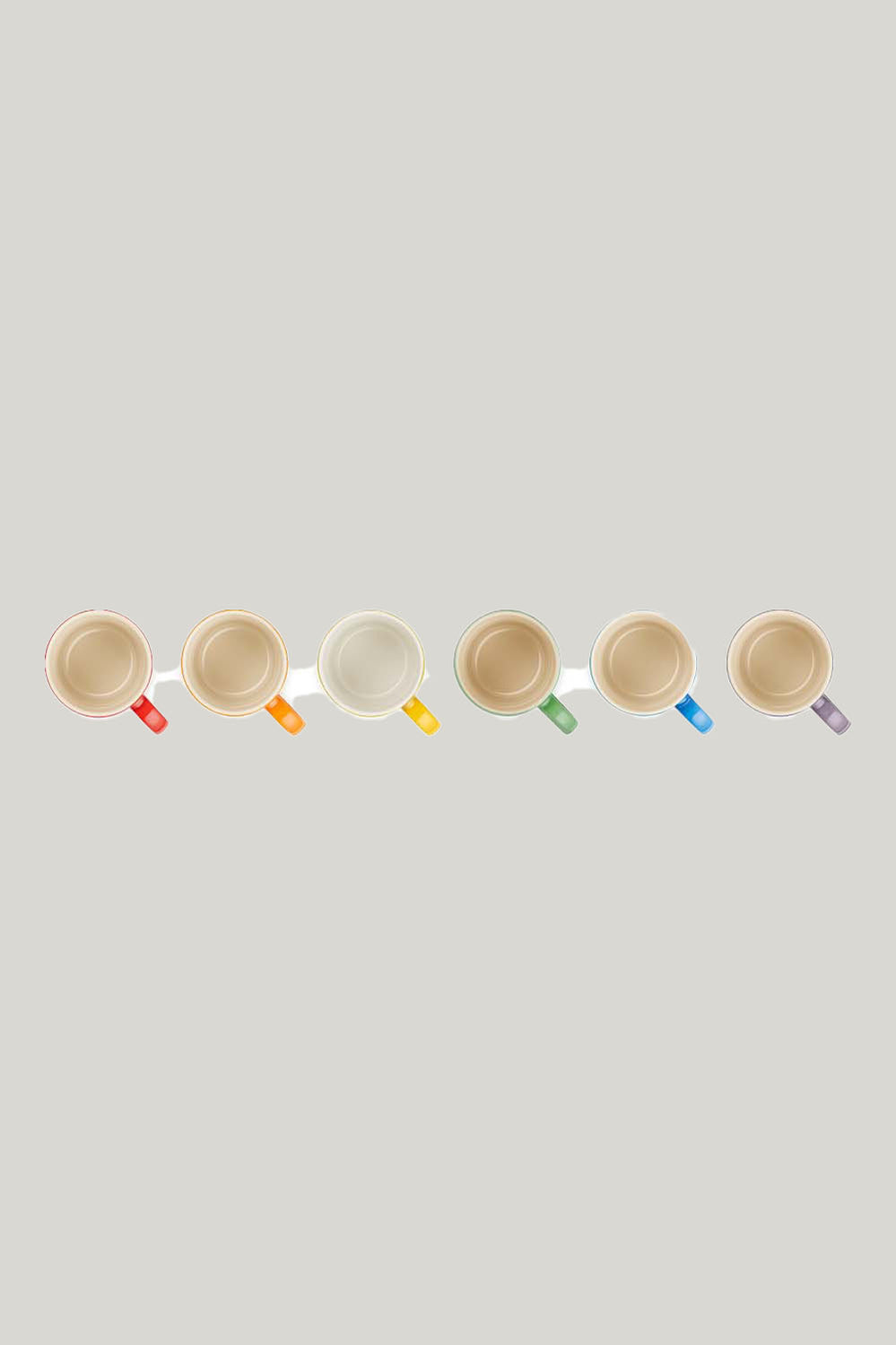Stoneware Rainbow Set Of 6 Mugs 100ml - Rainbow - image 3