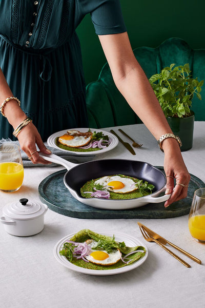 Signature Cast Iron Round Skillet 26cm - White - image 3