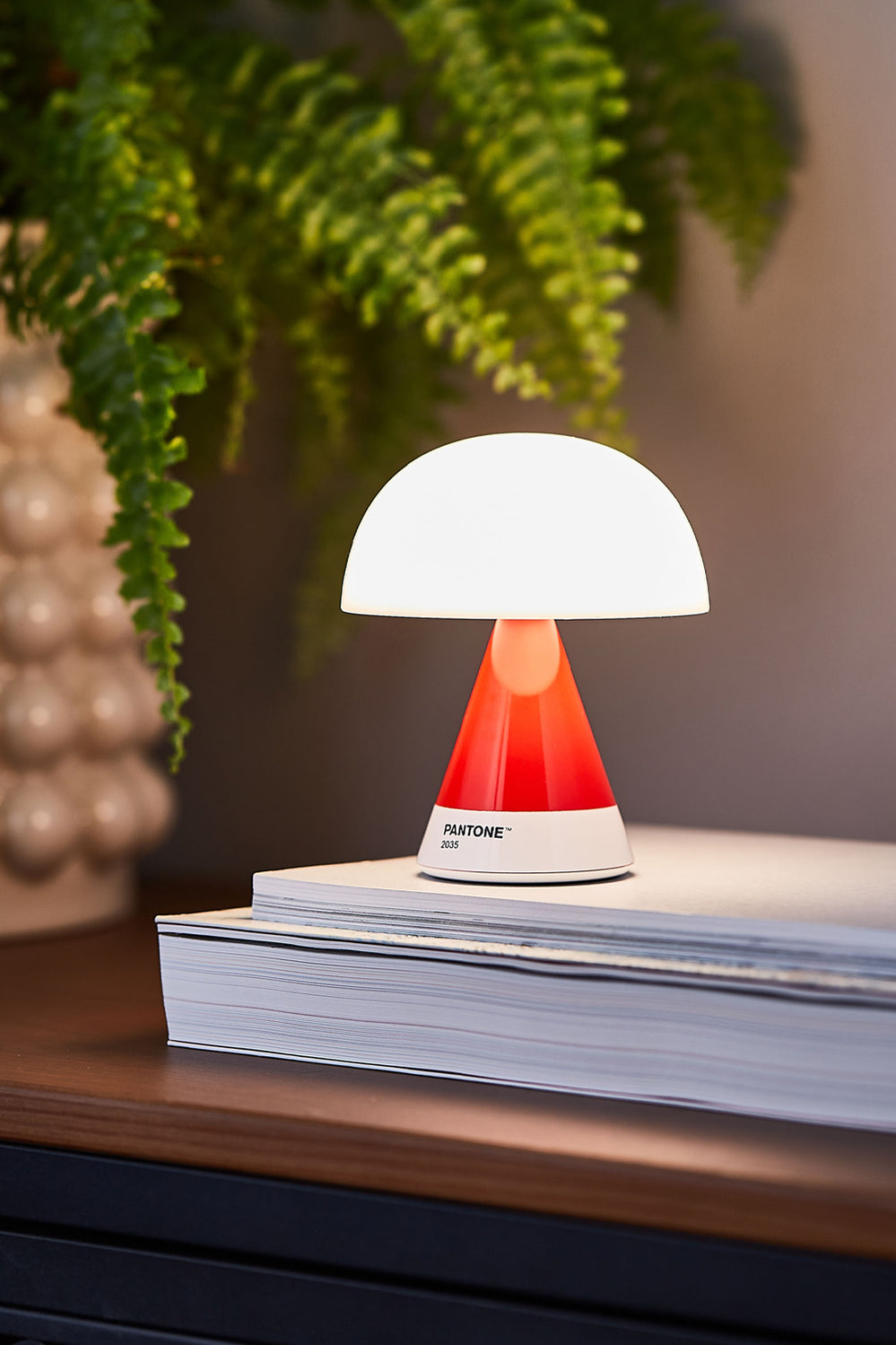 Mina M Medium Portable Led Lamp Pantone -2035 Red - Red - image 3
