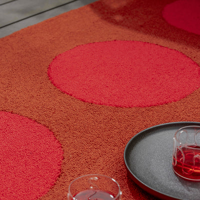 Habitat Festival Dots Red Outdoor Rug 280x200cm - Burnt Rust - image 4