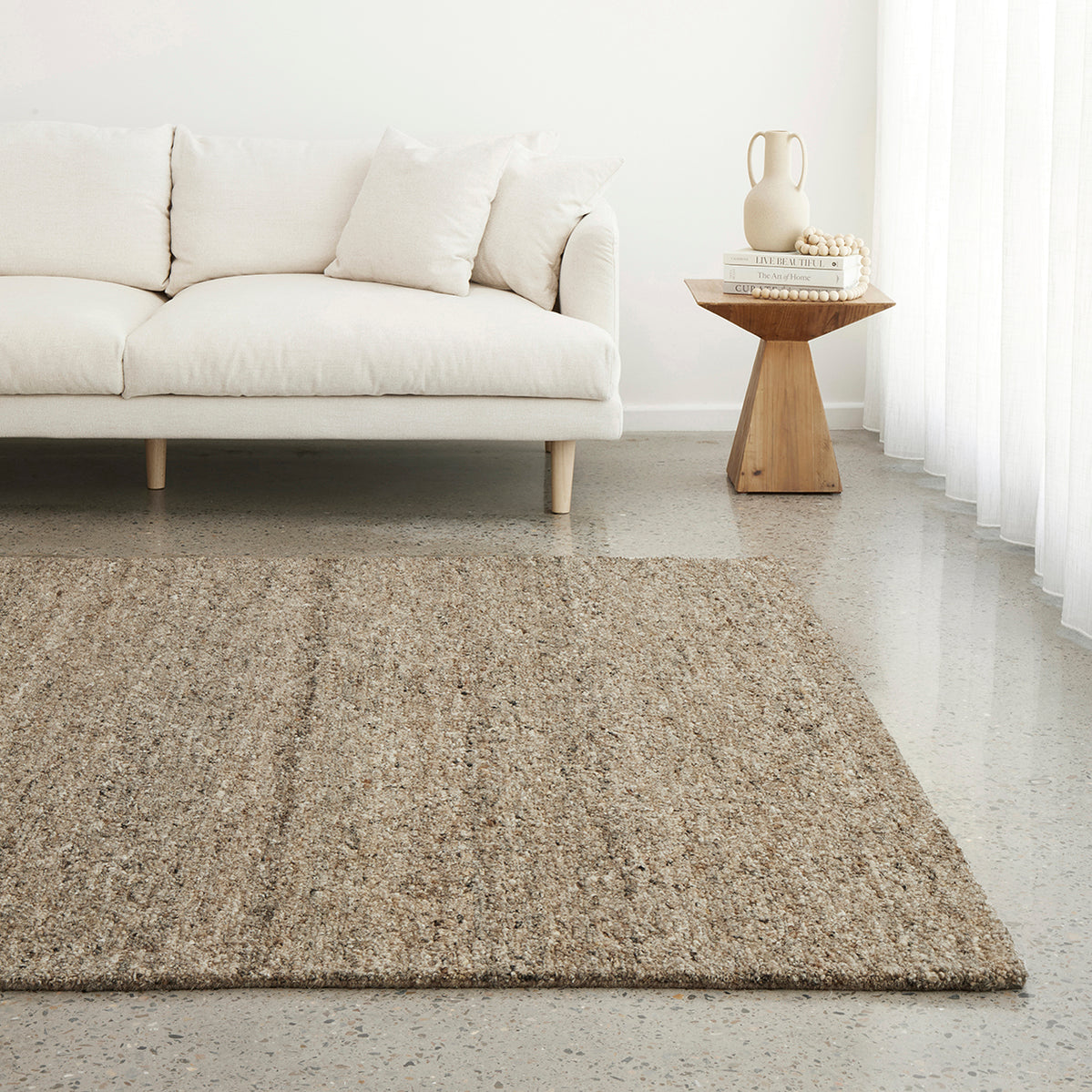 Embrace Stone Rug 330x240cm - Pale Grey - image 1