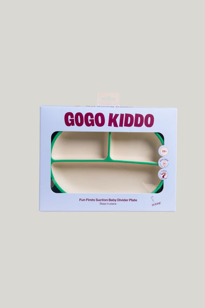 Fun Firsts Silicone Suction Divider Plate - Green - image 2