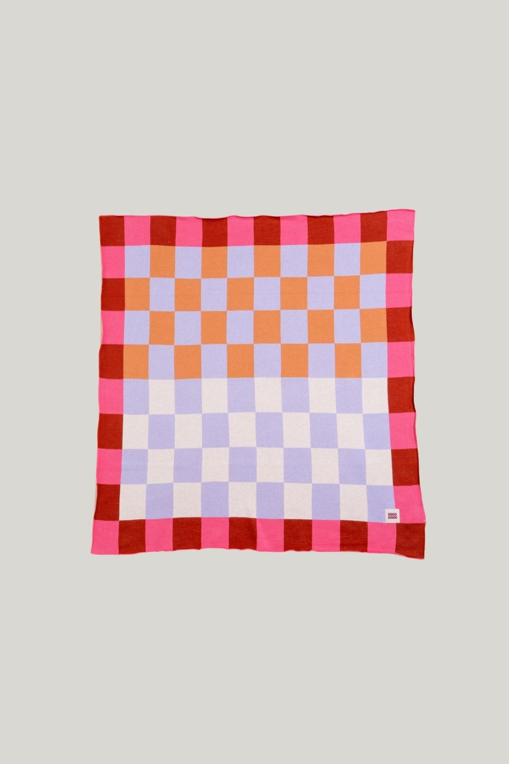 Cosy Baby Blanket - Check Berry - Berry - image 1