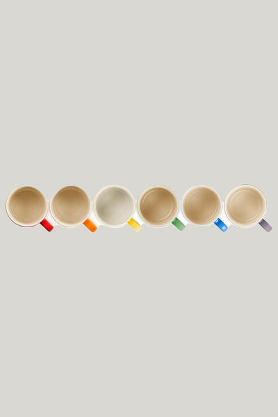 Stoneware Rainbow Set Of 6 Mugs 350ml - Rainbow - image 3
