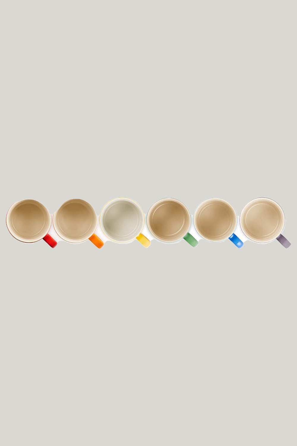 Stoneware Rainbow Set Of 6 Mugs 350ml - Rainbow - image 3