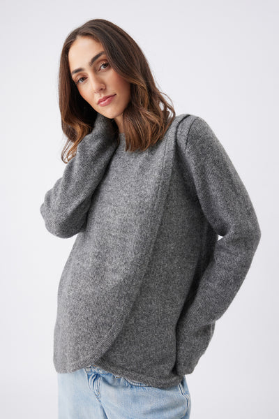 Addison Nursing Knit - Charcoal - image 3