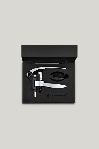 Metal Lever Corkscrew With Foil Cutter Lm250 - Satin Chrome - image 2