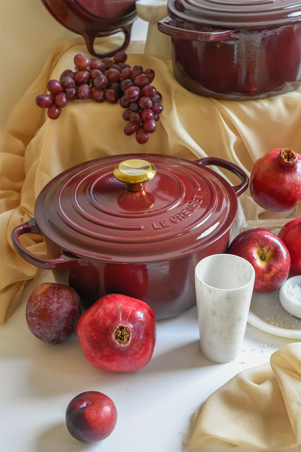 Signature Cast Iron Round Casserole 20cm - Garnet - image 3