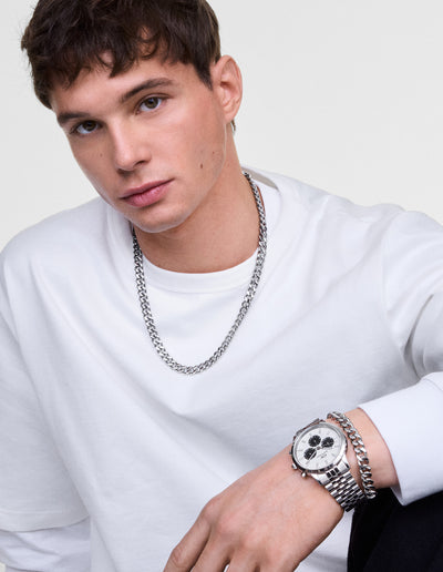 Iconic Chronograph Arch 5-link Off- White Panda Silver - Silver - image 2