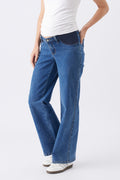 Kyle Wide Leg Maternity Jean - Dark Blue - image 1