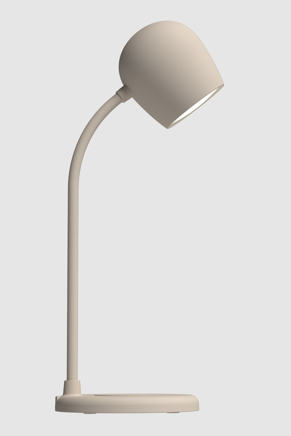 Ellie Smart Lamp With Bluetooth Speaker & Qi Wireless Charger - Ivory Sand - Beige - image 2