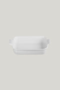 Stoneware Heritage Rectangular Dish 32cm - White - image 1