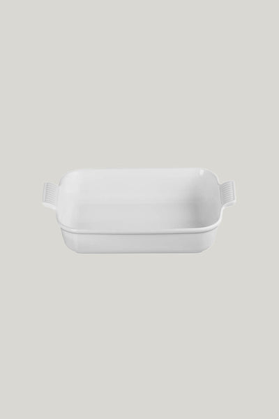 Stoneware Heritage Rectangular Dish 32cm - White - image 1