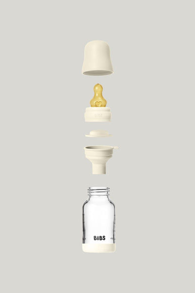 Glass Baby Bottle 120ml Latex - Ivory - Ivory - image 3