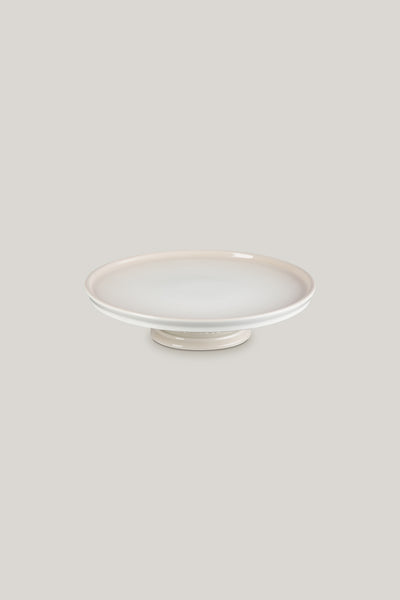 Stoneware Footed Cake Stand 30cm - Meringue - image 1
