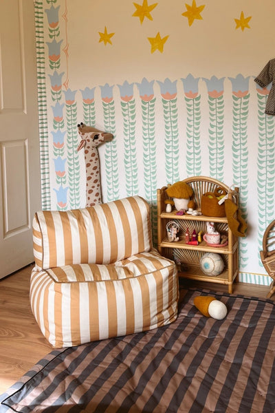 Striped Play Mat - Eggplant - image 3