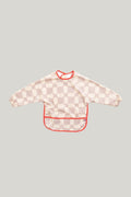 All-covered Smock Bib - Check Beige - Beige - image 1