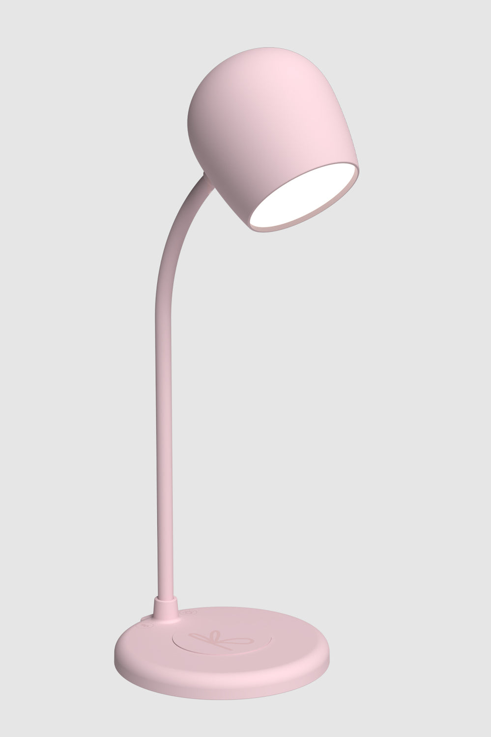 Ellie Smart Lamp With Bluetooth Speaker & Qi Wireless Charger - Dusty Rose - Pink - image 1