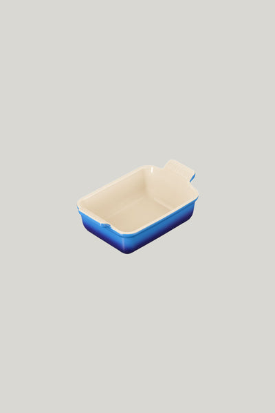Stoneware Heritage Rectangular Dish 19cm - Azure Blue - image 4