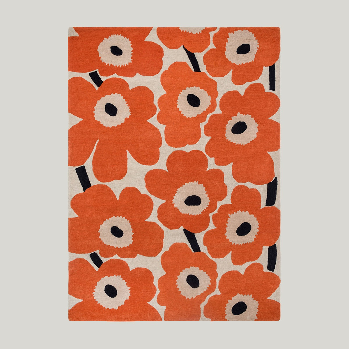 Unikko Orange Red Rug 350x250cm - Tangerine - image 1